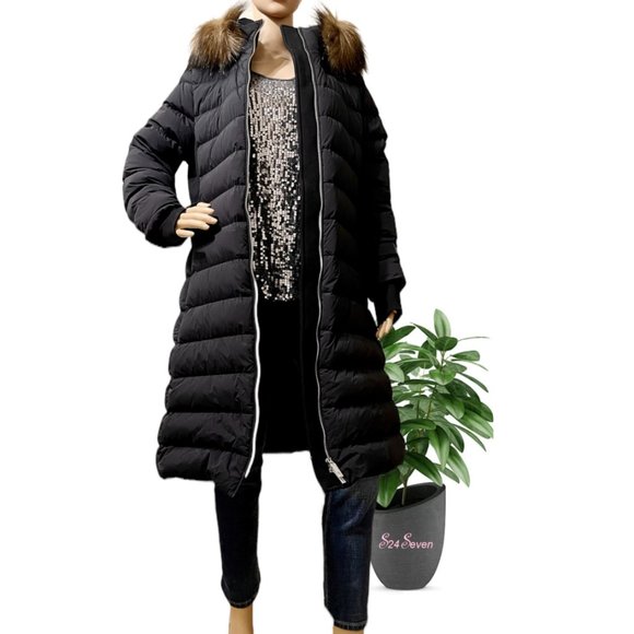 NWT BURBERRY Newbridge Fur-trimmed Quilted Coat - Picture 3 of 13